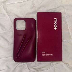 Rhode Raspberry Jelly Phone Case for iPhone 14 Pro Max